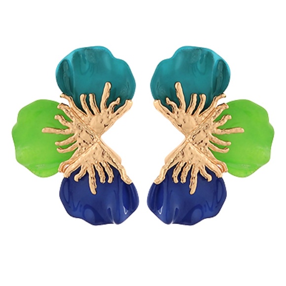 Flower Earrings - Picture 1 of 2